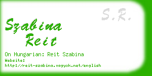szabina reit business card